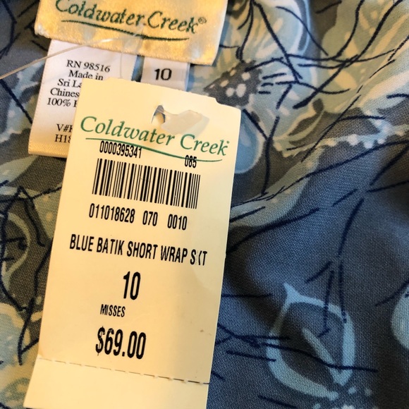 Coldwater creek open in front beautiful colorful skirt - Picture 4 of 5